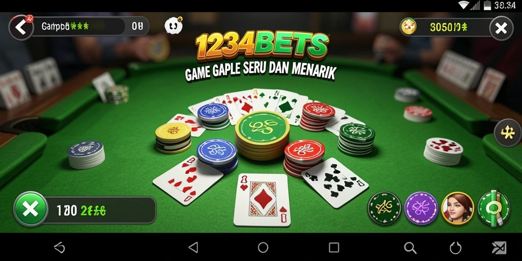 Tampilan gameplay seru dan interaktif dari 1234BETS.