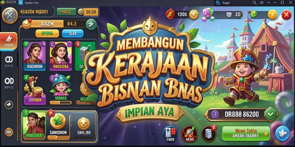 Tangkapan layar 33ZK menampilkan momen strategis dalam gameplay Tycoon.