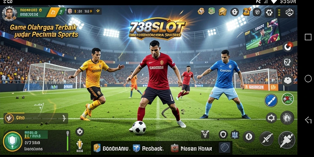 Tampilan menarik dari gameplay 738SLOT dengan berbagai jenis olahraga.