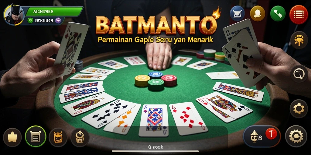 Screenshot gameplay seru dari BATMANTOTO menunjukkan momen seru Gaple.