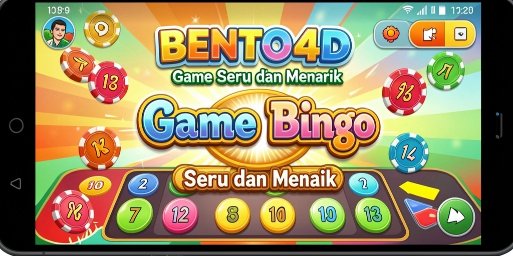 Tampilan gameplay Bingo di BENTO4D yang seru dan interaktif.