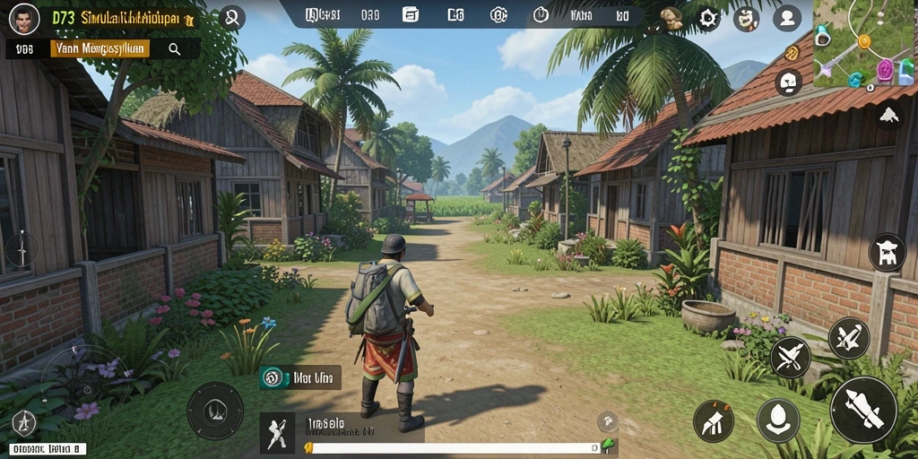 Tampilan gameplay D73 yang menarik dan interaktif.