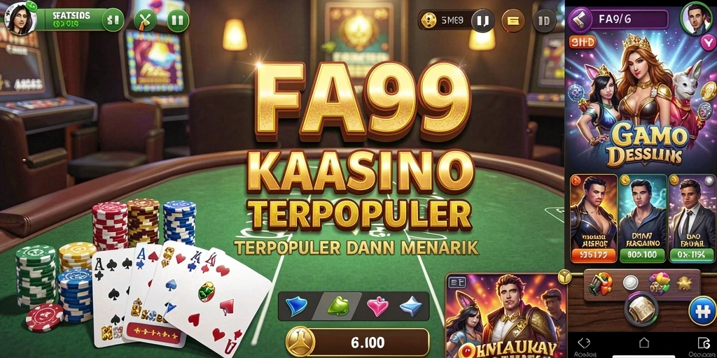 Tangkapan layar FA99 menampilkan pengalaman bermain Kasino yang mengasyikkan dan penuh warna.