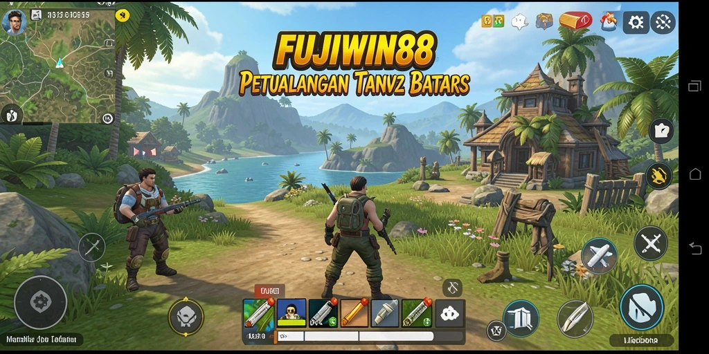 Tangkapan layar menampilkan gameplay dinamis FUJIWIN88 di dunia terbuka.