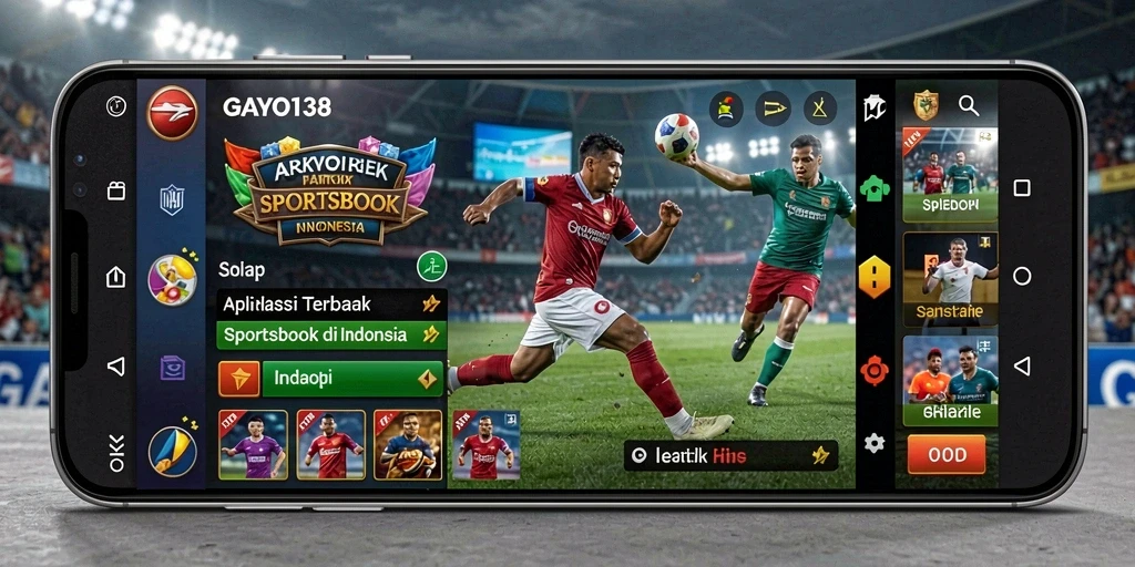 Tampilan menarik dari aplikasi GAYO138 untuk taruhan Sportsbook.