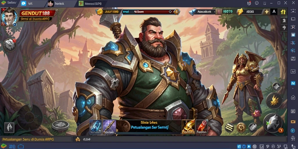 Gameplay ARPG GENDUT188 yang seru dan mengasyikkan.