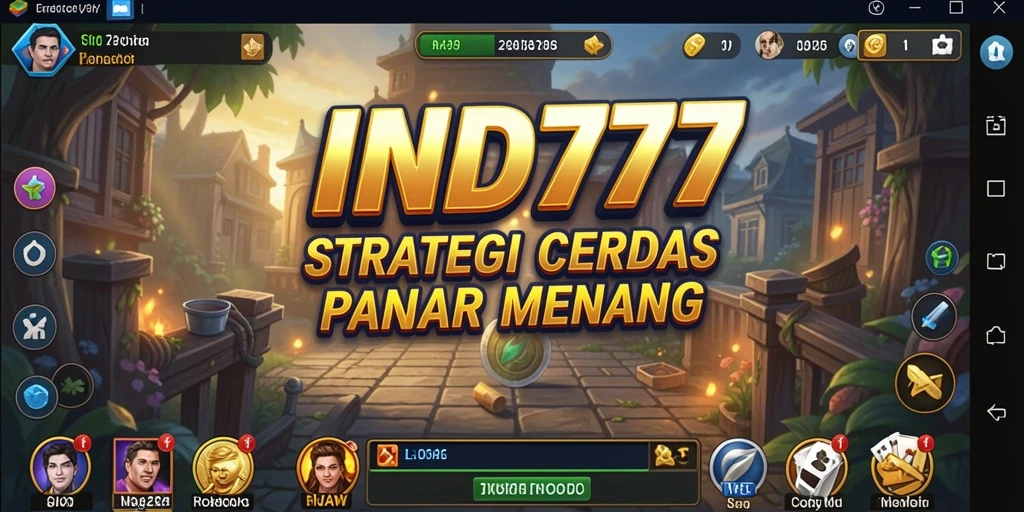 Tampilan menarik dari gameplay strategi yang intens di IND777.