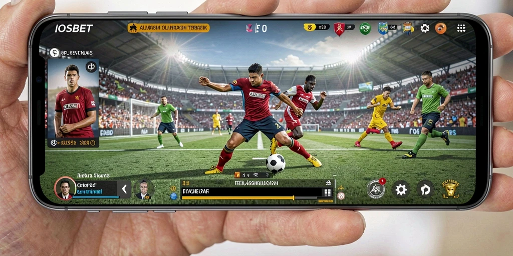 Tampilan gameplay seru dari aplikasi IOSBET yang menampilkan berbagai cabang olahraga.
