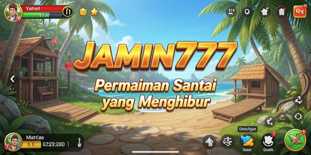 Tampilan gameplay <strong>JAMIN777</strong> yang ceria dan interaktif.
