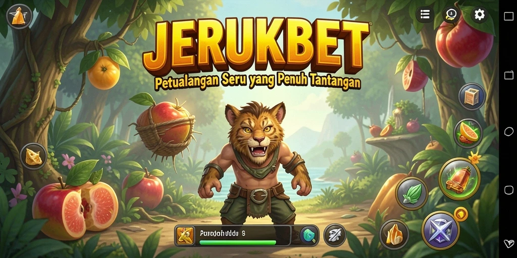 Screenshot gameplay JERUKBET dengan petualangan epik.