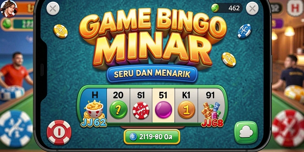 Gameplay seru Bingo di JJ62 dengan banyak pilihan kartu.
