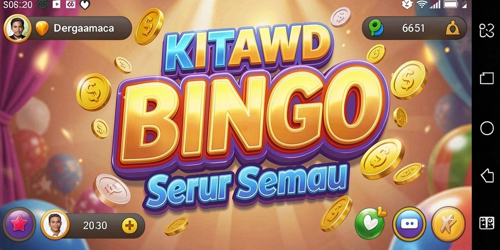 Tampilan gameplay Bingo yang seru dan interaktif di KITAWD.