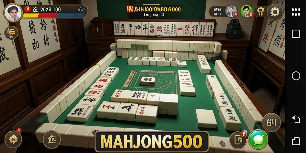 Tampilan gameplay menarik dari MAHJONG500 yang memikat.
