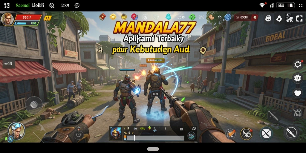 Tampilan antarmuka MANDALA77 yang sederhana dan efisien.