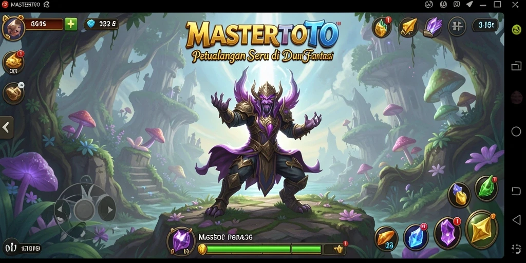 Screenshot gameplay MASTERTOTO yang menampilkan aksi petualangan seru.
