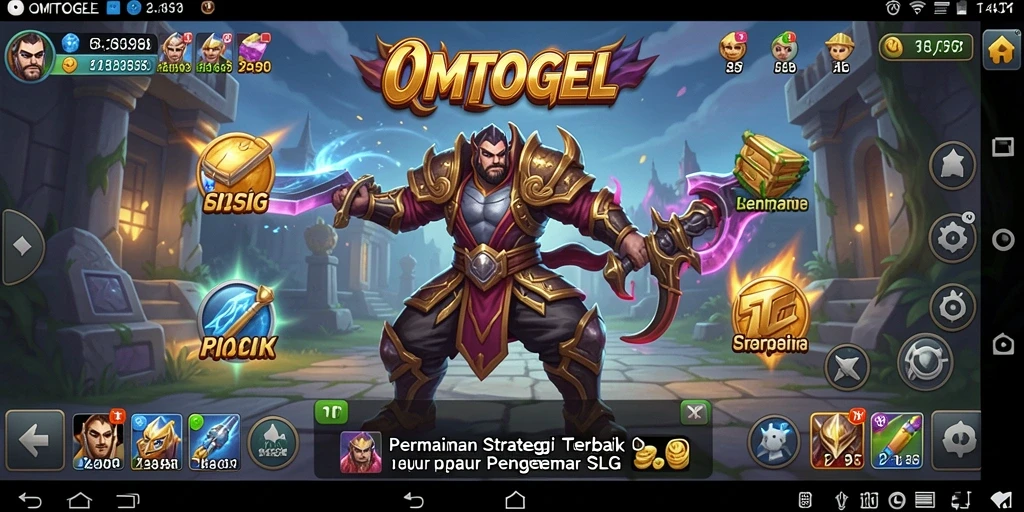Screenshot OMTOGEL menampilkan momen mendebarkan dalam pertempuran strategis.