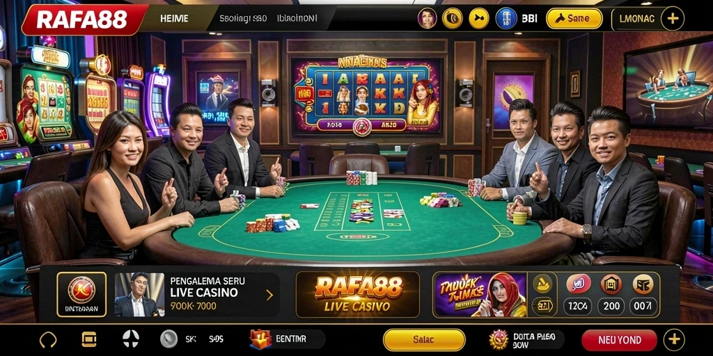Tampilan gameplay RAFA88 yang menarik dalam Live Casino.