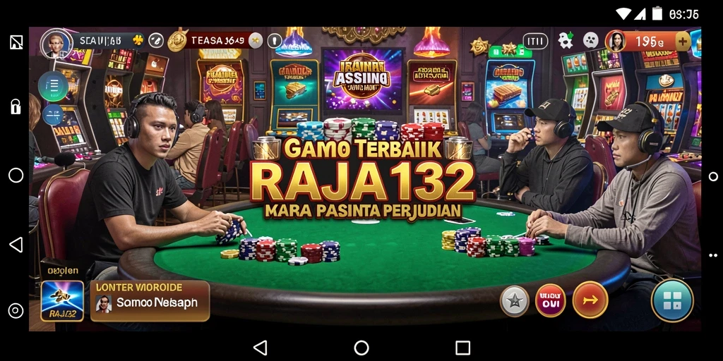 Tampilan menarik gameplay seru dalam RAJA132 Kasino.