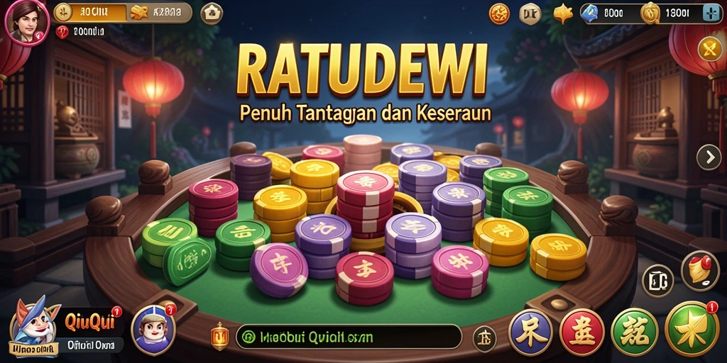 Tampilan seru permainan QiuQiu di RATUDEWI.