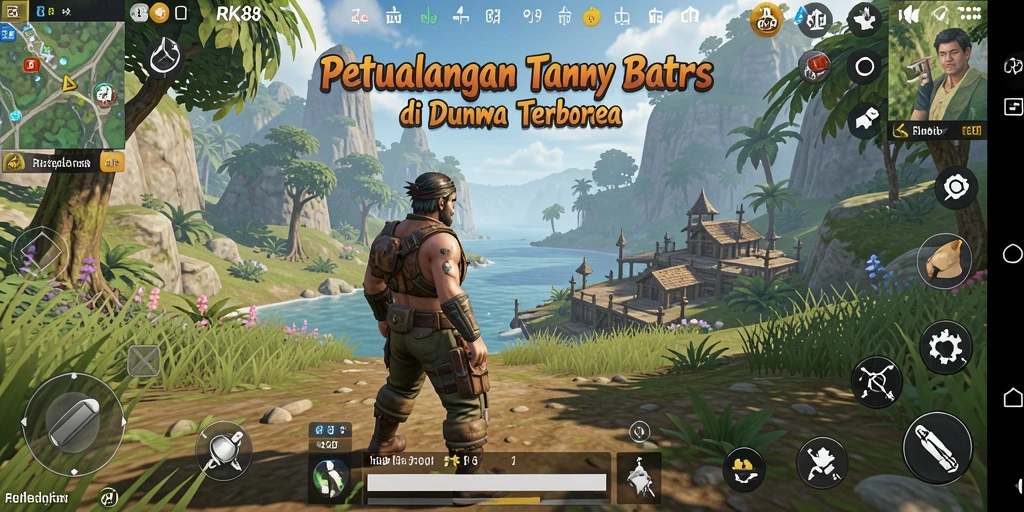 Tampilan gameplay RK88 yang menggugah selera eksplorasi dunia terbuka.