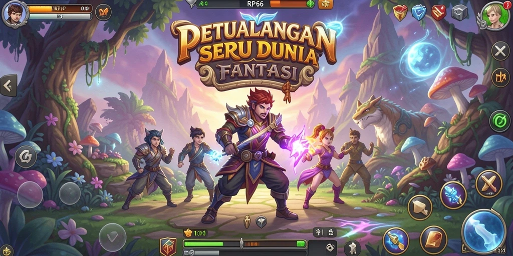 Tampilan gameplay petualangan yang menarik dan seru.