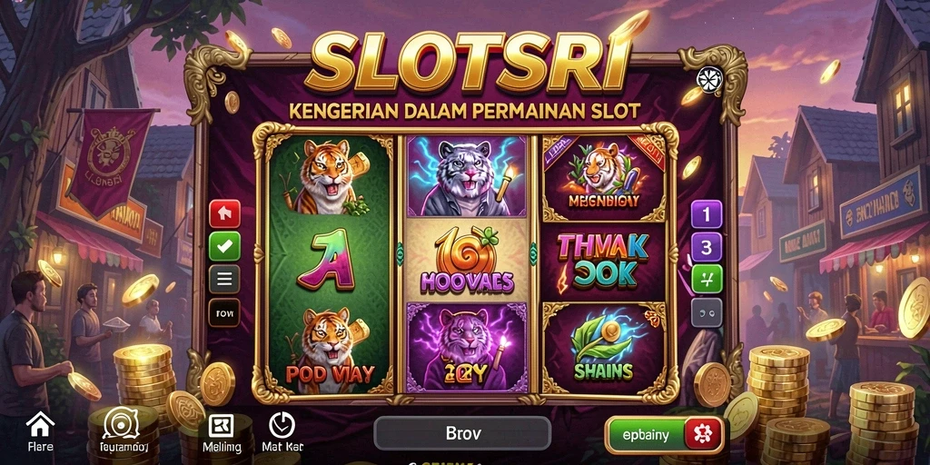 Screenshot gameplay SLOTSRI yang menampilkan atmosfer horor yang mencekam.