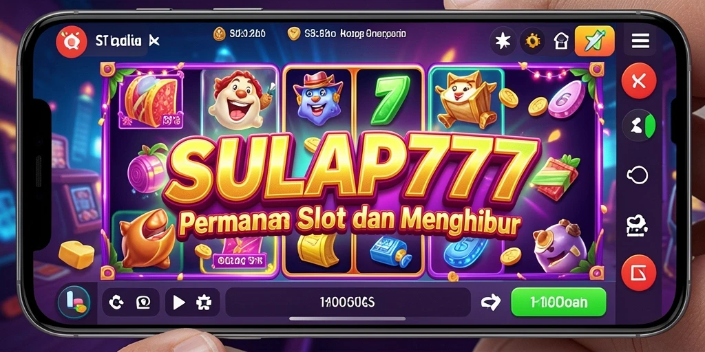 Screenshot gameplay SULAP777 yang penuh warna dan menarik.
