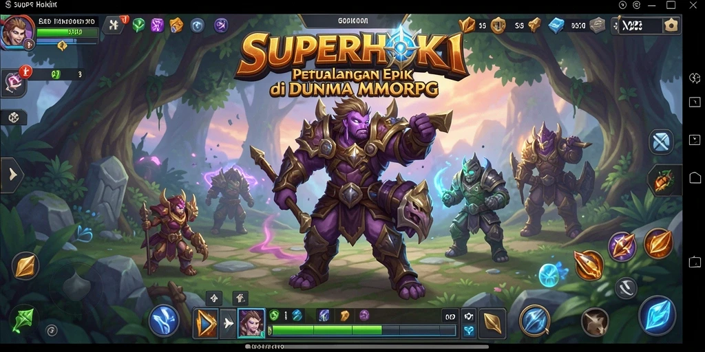 Screenshot gameplay SUPERHOKI menampilkan aksi seru dan petualangan epik.