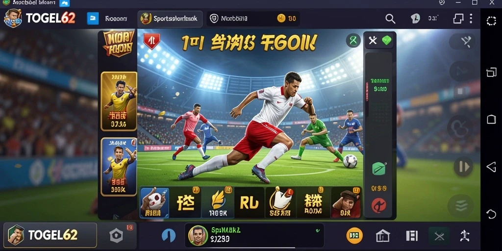 Screenshot gameplay TOGEL62 yang menampilkan taruhan olahraga yang menarik.