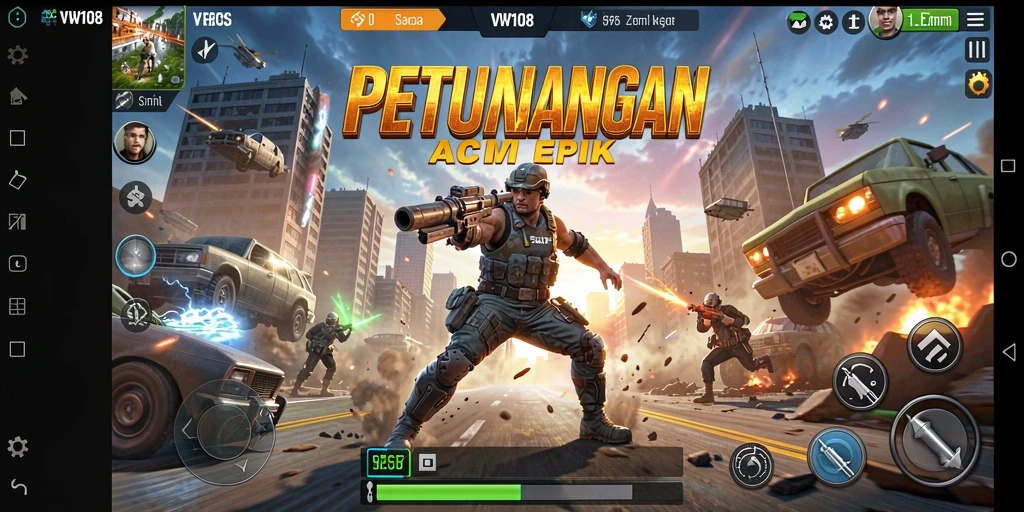 Tampilan visual dari gameplay seru VW108.