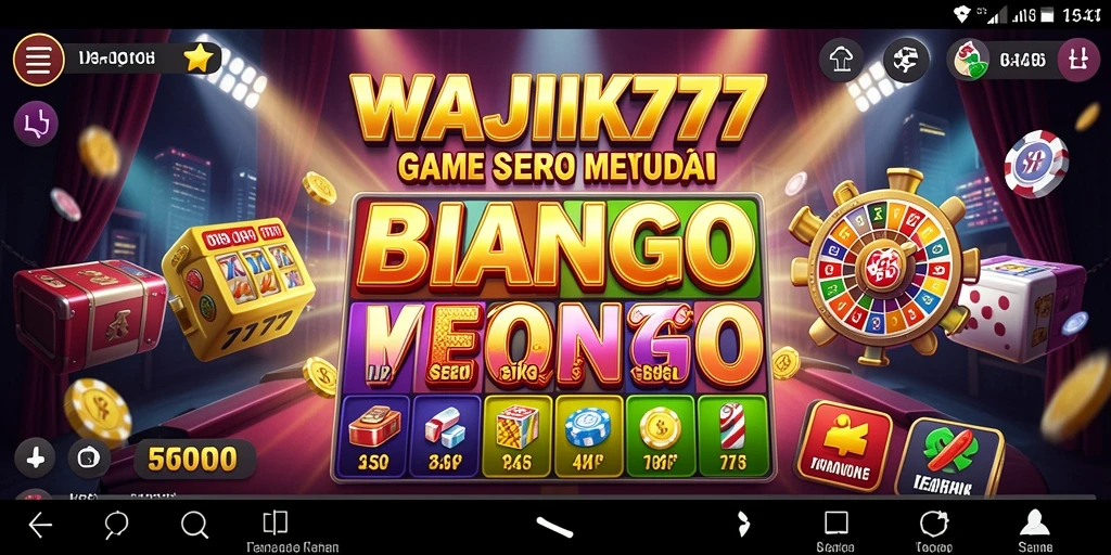 Tampilan gameplay menarik di WAJIK777 dengan elemen Bingo yang seru.