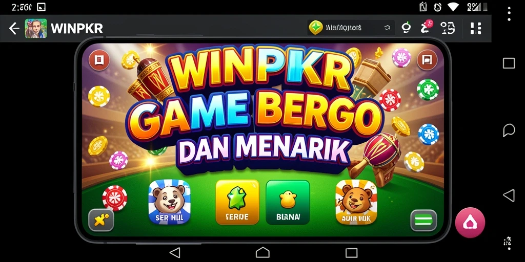 Tampilan gameplay seru dalam WINPKR Bingo.